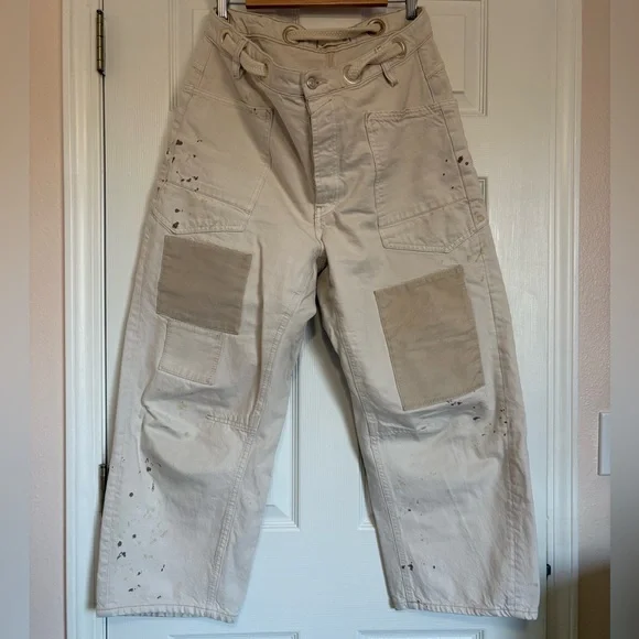 We The Free Cream Cargo Pants - Picture 2 of 7